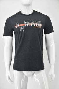 AX ARMANI EXCHANGE t-shirt męski koszulka z nadrukiem grafitowa M