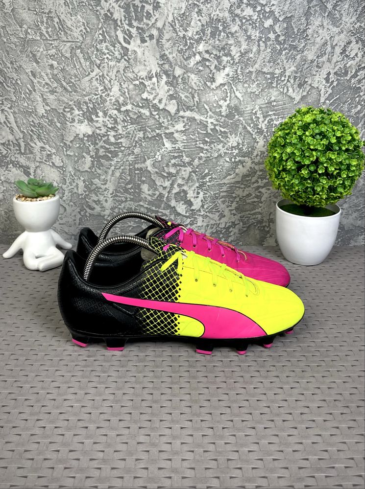 Puma Evo speed бутсы копы сороконожки 41-42 размер футбольные яркие