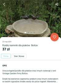 Poidło karmnik dla ptaków  Boltze