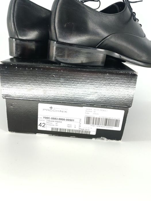 Eleganckie wizytowe skórzane buty męskie Adam Próchnik rozmiar 42