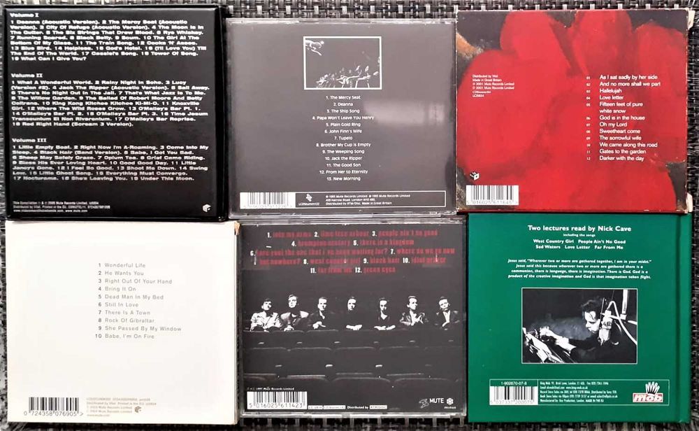 Nick Cave & The Bad Seeds - 7 CDs - Raros - Muito Bom Estado