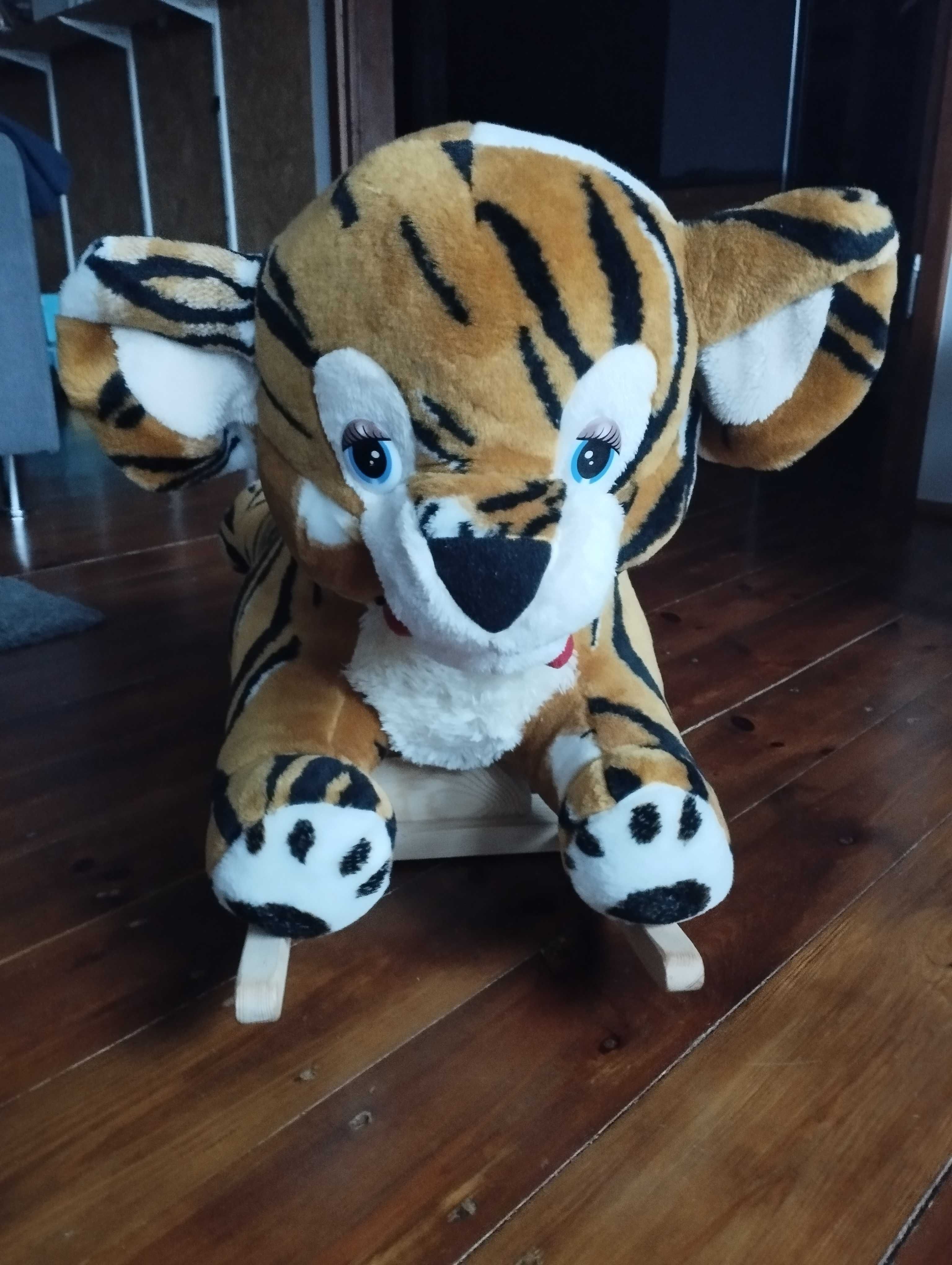 zabawka - bujak pluszowy tygrys