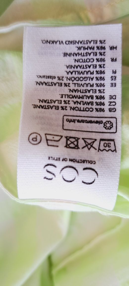 COS bawełniana bluzka w letnich kolorach rozmiar 34