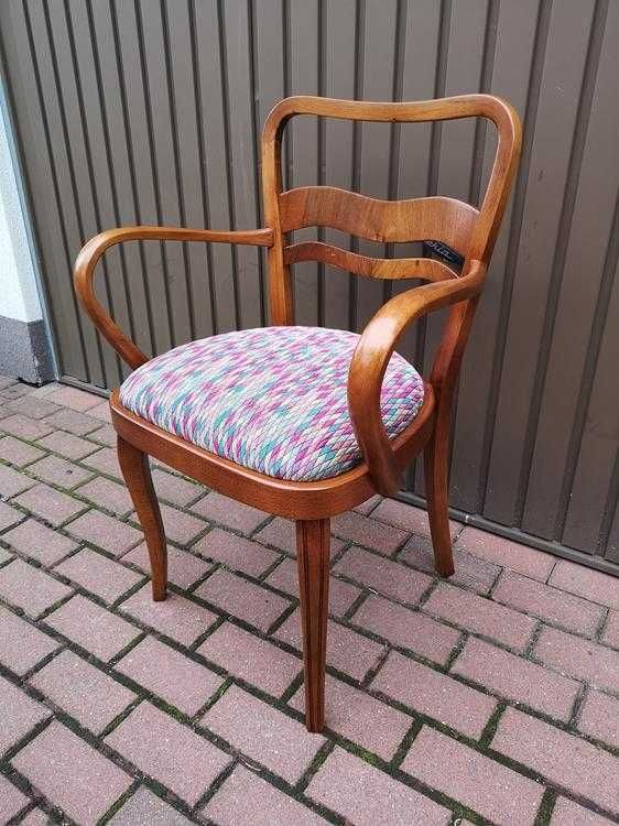 Stary Fotel Krzesło ART-DECO Gabinetowy Antyk Po Renowacji Okazja.