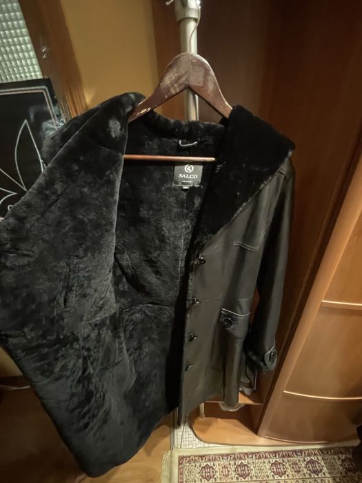 Жіноче пальто з натуральної шкіри Salco (розмір 48)