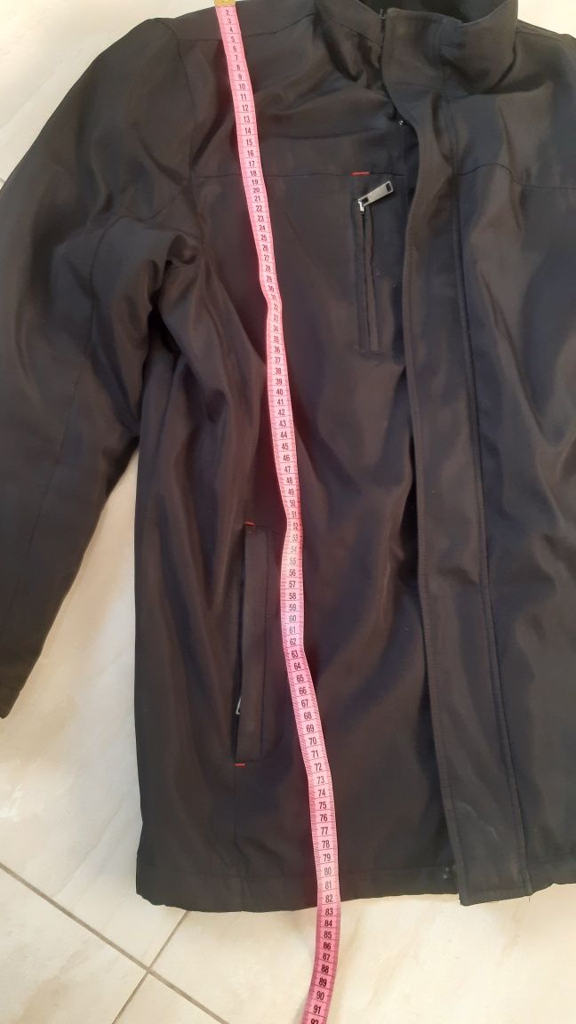 Kurtka parka płaszczyk męski 48/50 czarny