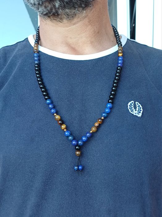 Colar Masculino Guardian - Pedras Naturais- PulseirasMe4You