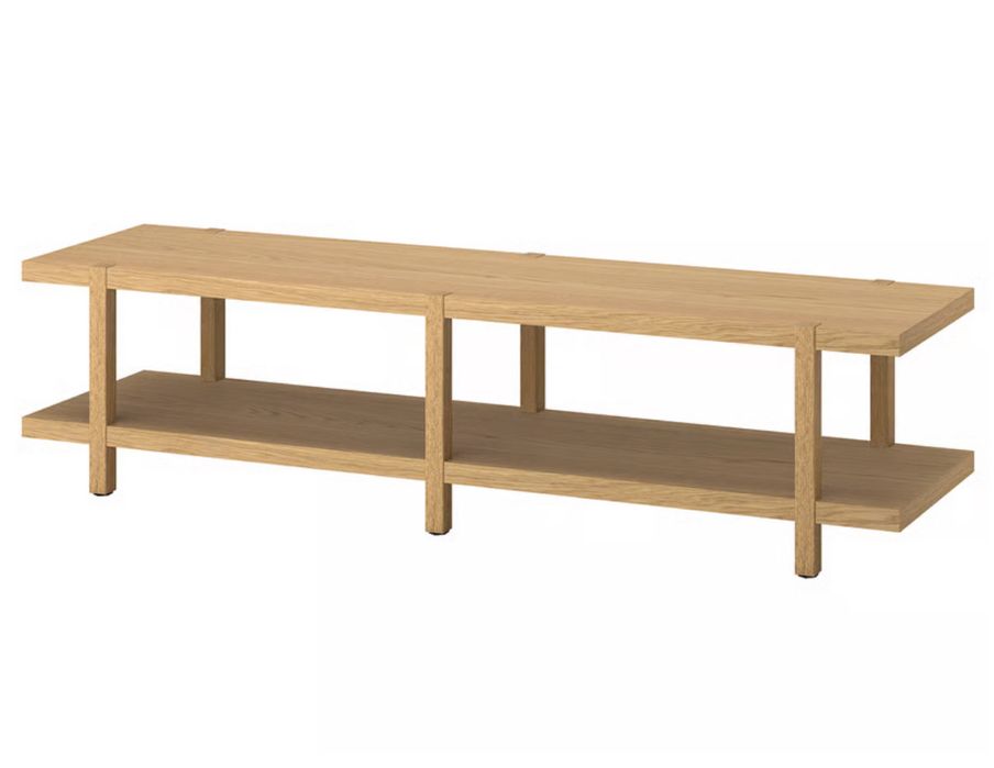 STOCKHOLM 2025 Estante/banco, chapa de carvalho, 180x41x44 cm