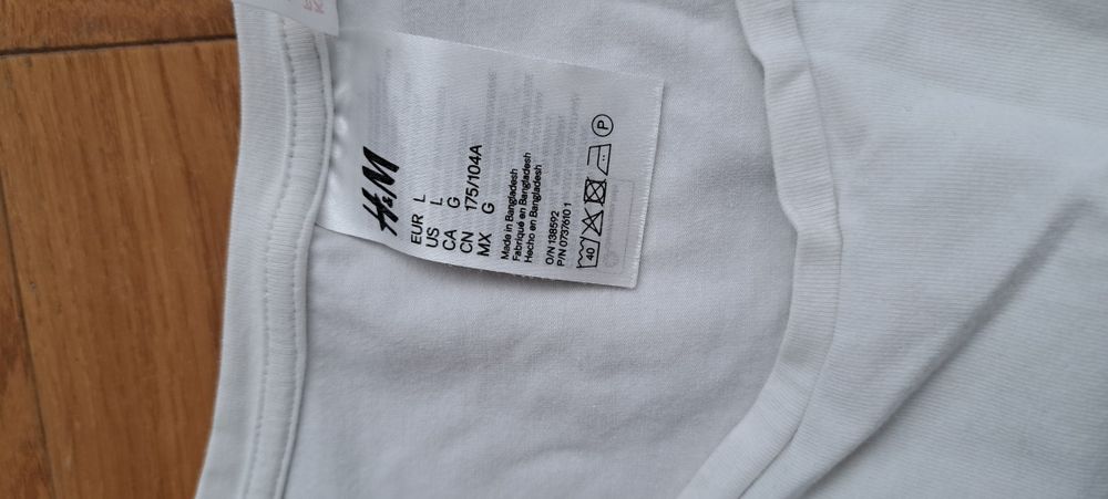 Koszulka, tshirt, bluzka ciążowa, do karmienia, Hm mama, L, biala