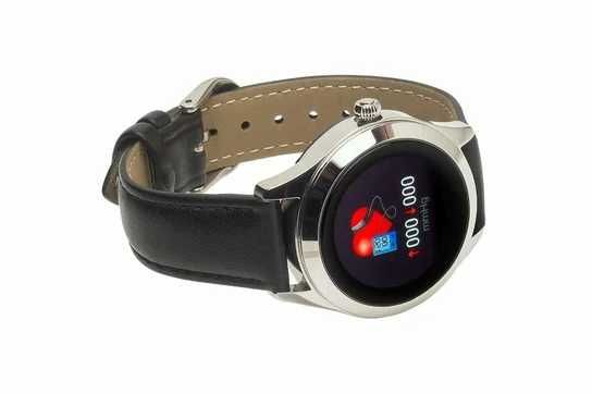 Smartwatch damski Garett, Naomi, czarny, skórzany jak za darmo