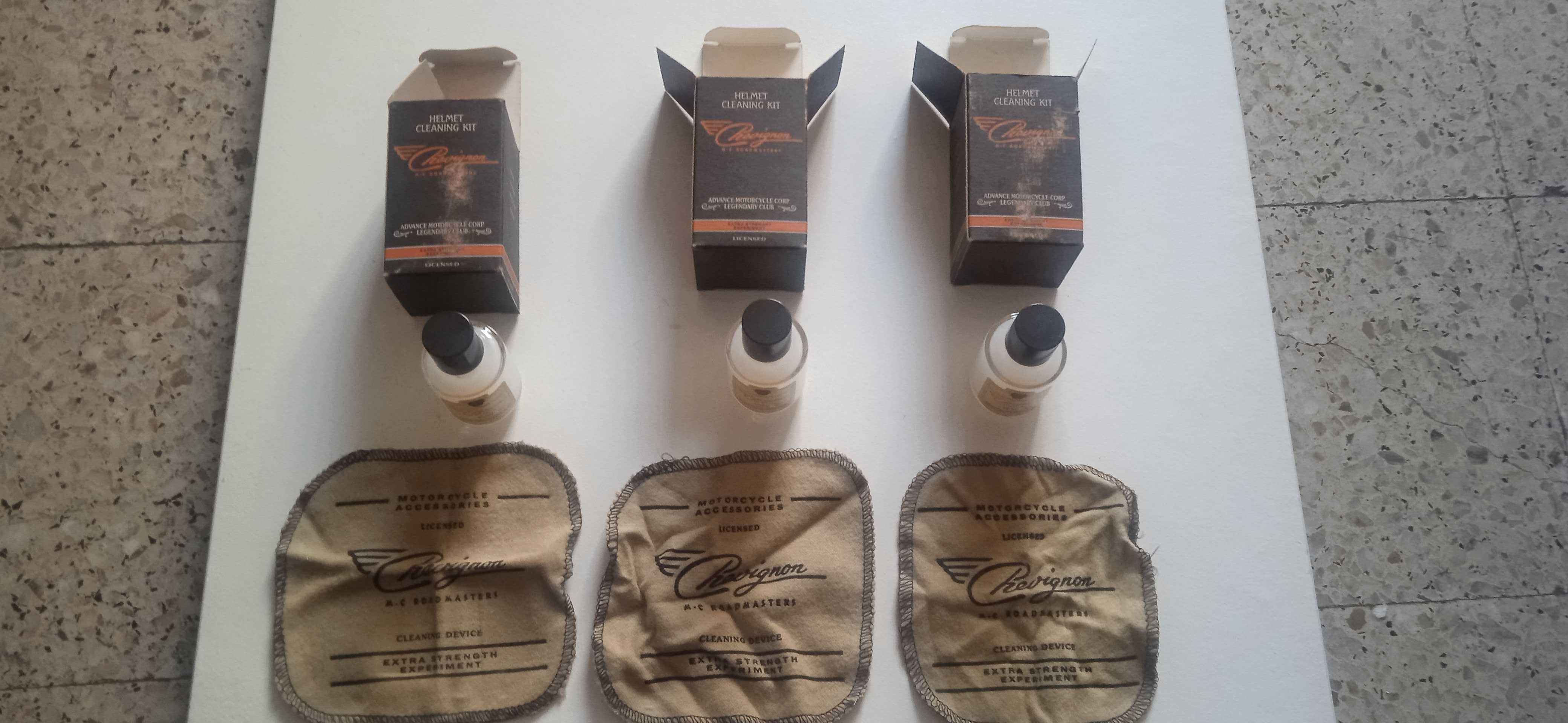 kit limpeza capacete chevignon Polish. Novo