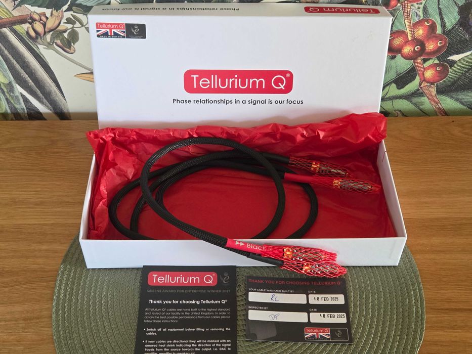 Tellurium Q Black II RCA 2x 1m - interkonekt analogowy, okazja cenowa