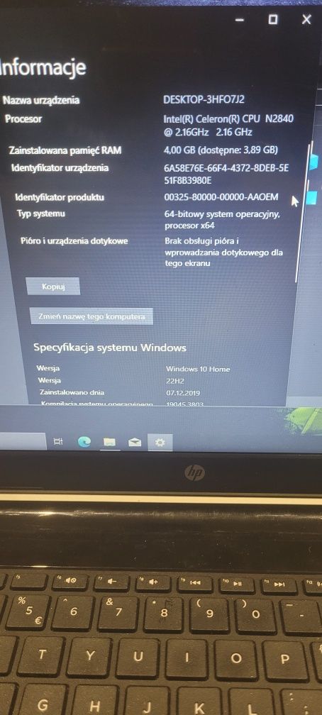 Sprzedam Laptop HP sprawny