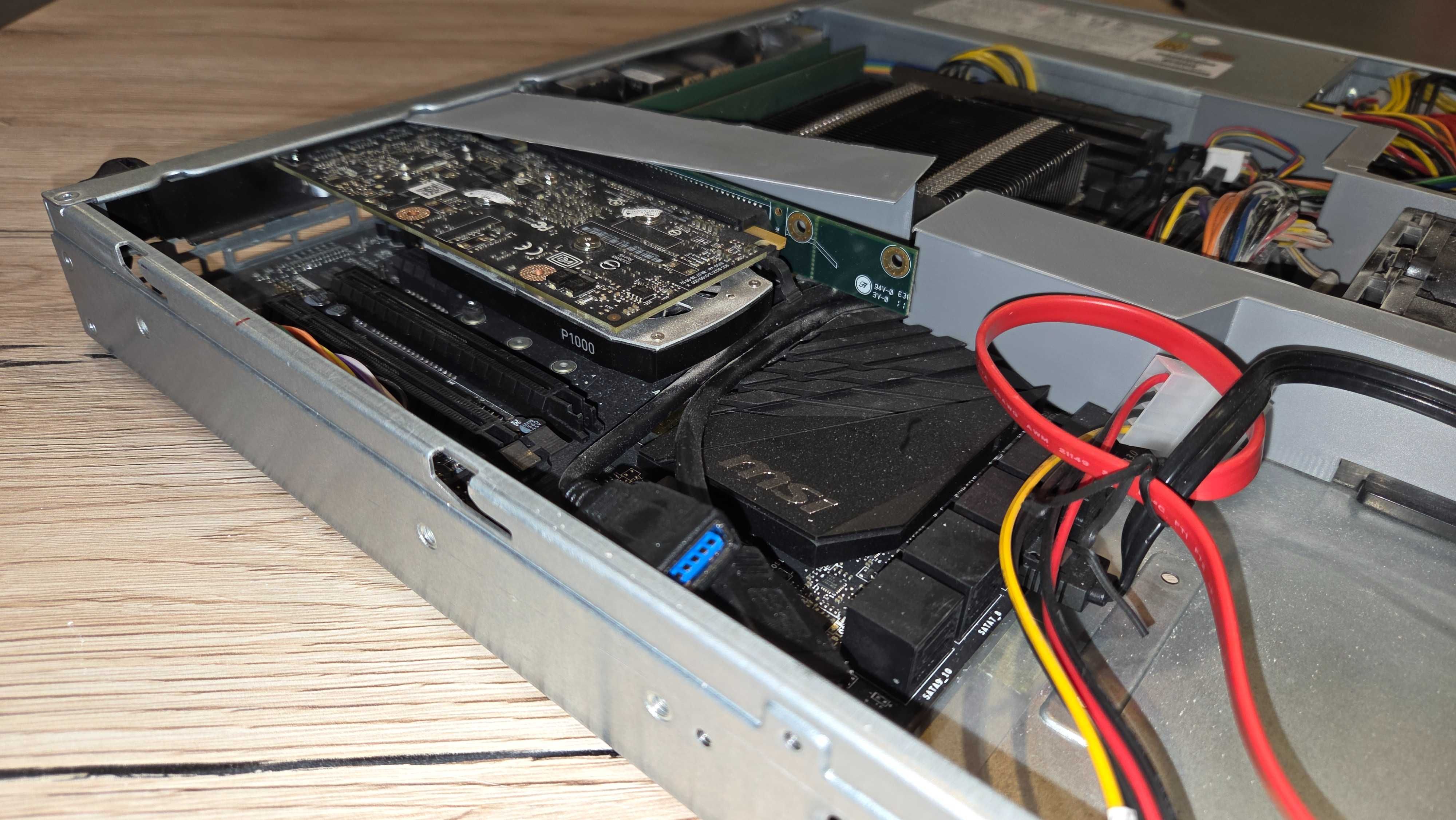 Karta graficzna GPU Nvidia Quadro P1000 + przejściówka + low profile