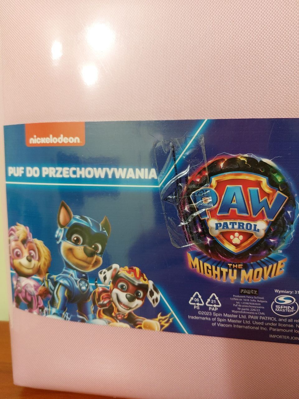 Puf Paw Patrol (różowy)