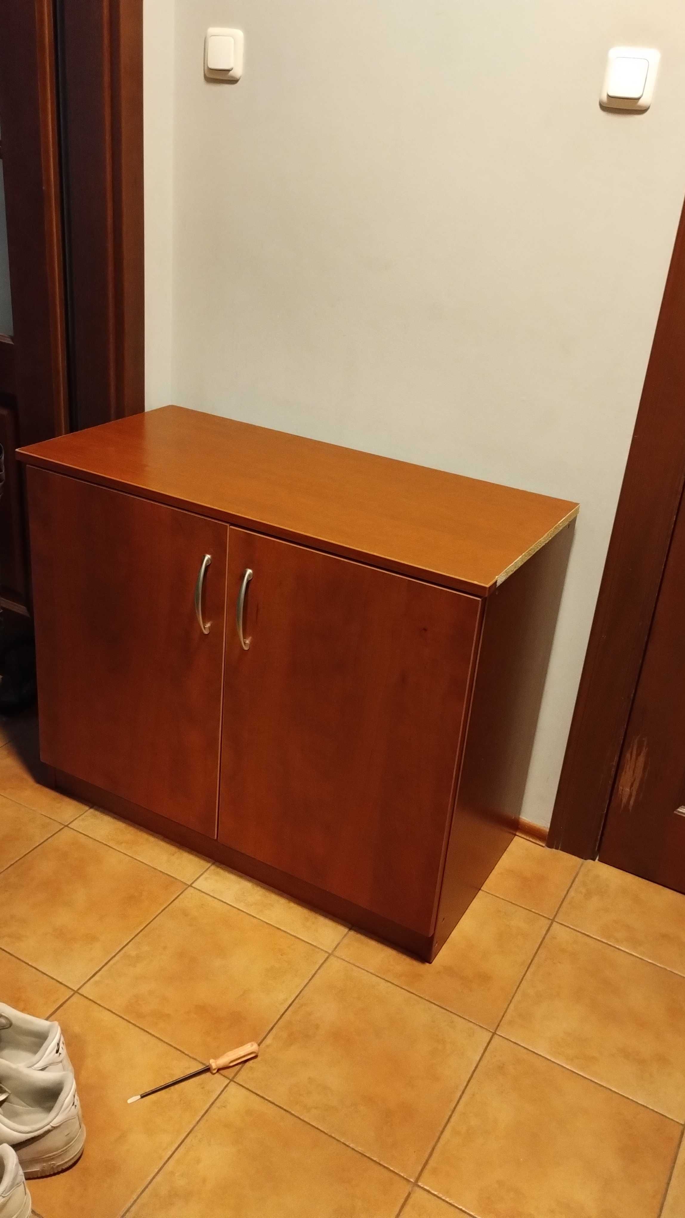 szafka zamykana z półkami