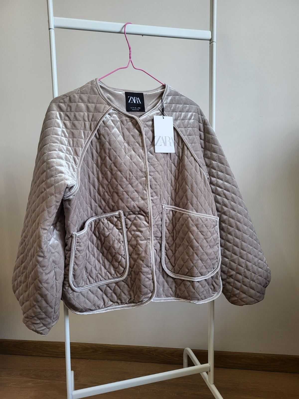 Оксамитова куртка - жакет  Zara на ріст до 164 см
