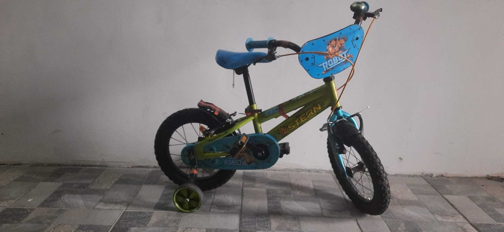 Дитячий велосипед Stern Robot 14" зелений\Детский велосипед