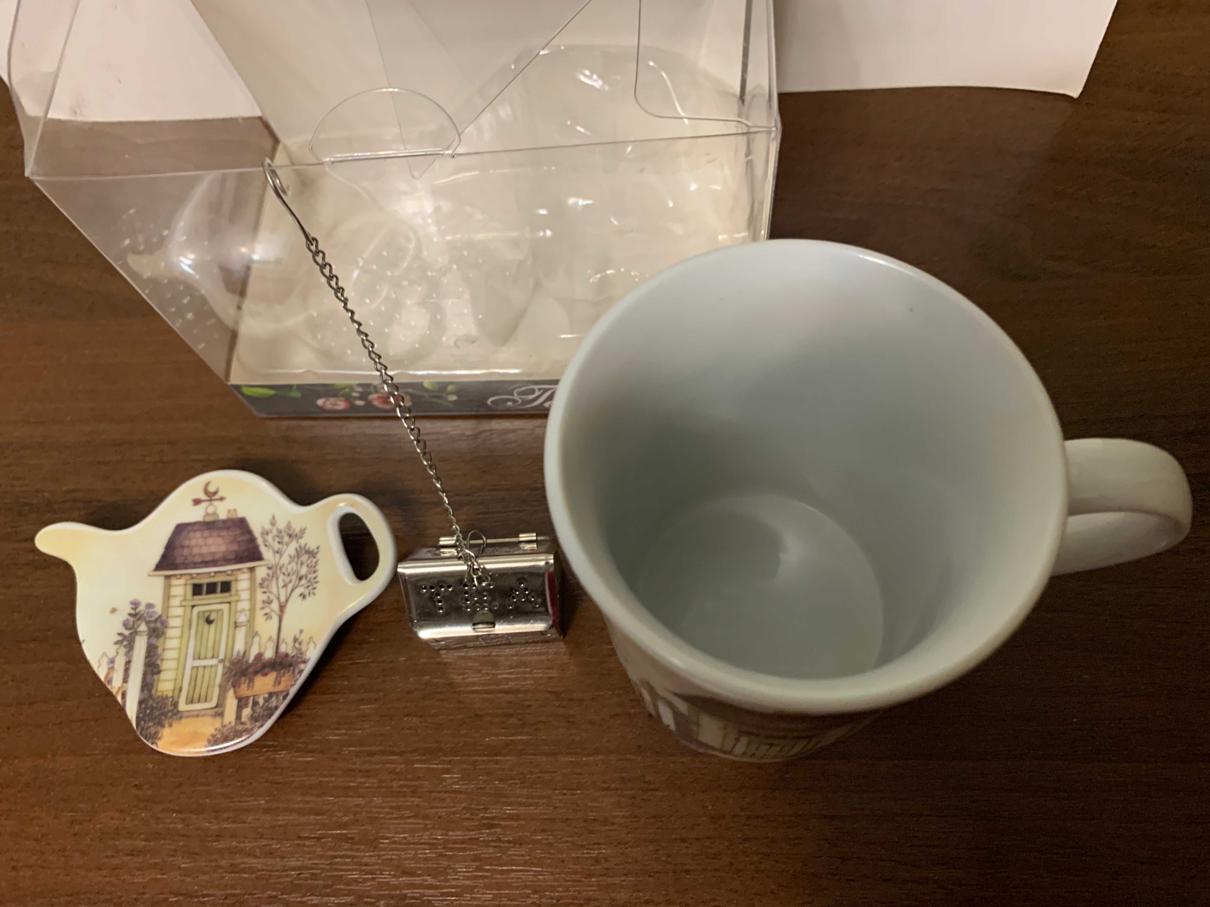 Чайний набір "Дім", 3 предмети, фарфор, подарункова упаковка