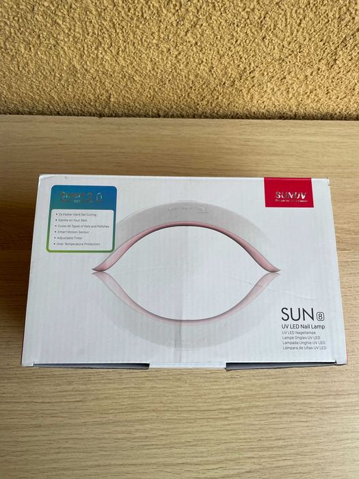 Lampa LED+UV sunuv 8 36 W różowy