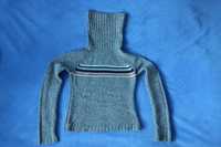 DIVERSE - ciepły sweter golf r. S