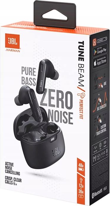 Słuchawki Dokanałowe Jbl Tune Beam Anc Czarny