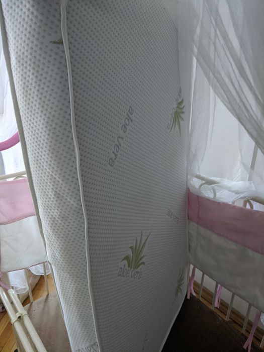 Ліжечко дитяче пеленальний столик металеве трансформер Geoby