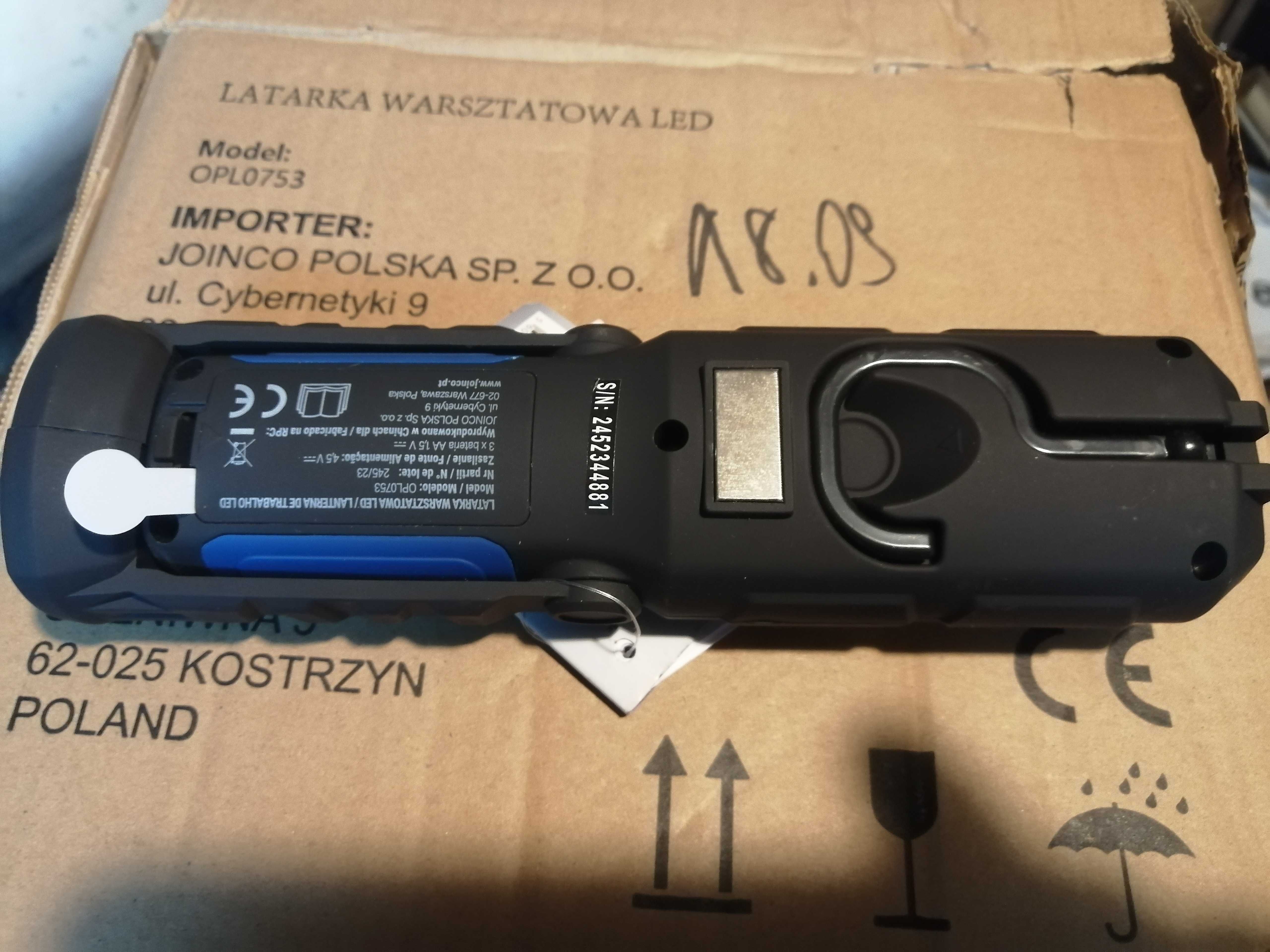 3w1 Latarka warsztatowa Led Lethe