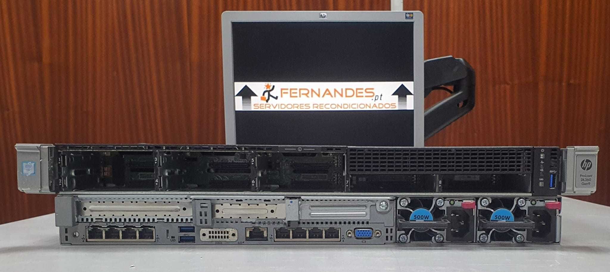 HPE DL360 G9 SFF | 72 x vCPUs e 256GB DDR4 RAM e 9.6TB SAS