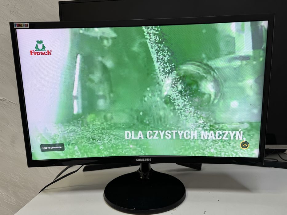 Monitor Samsung CF390 24 cele zakrzywiony wszystko sprawne bez wypaleń