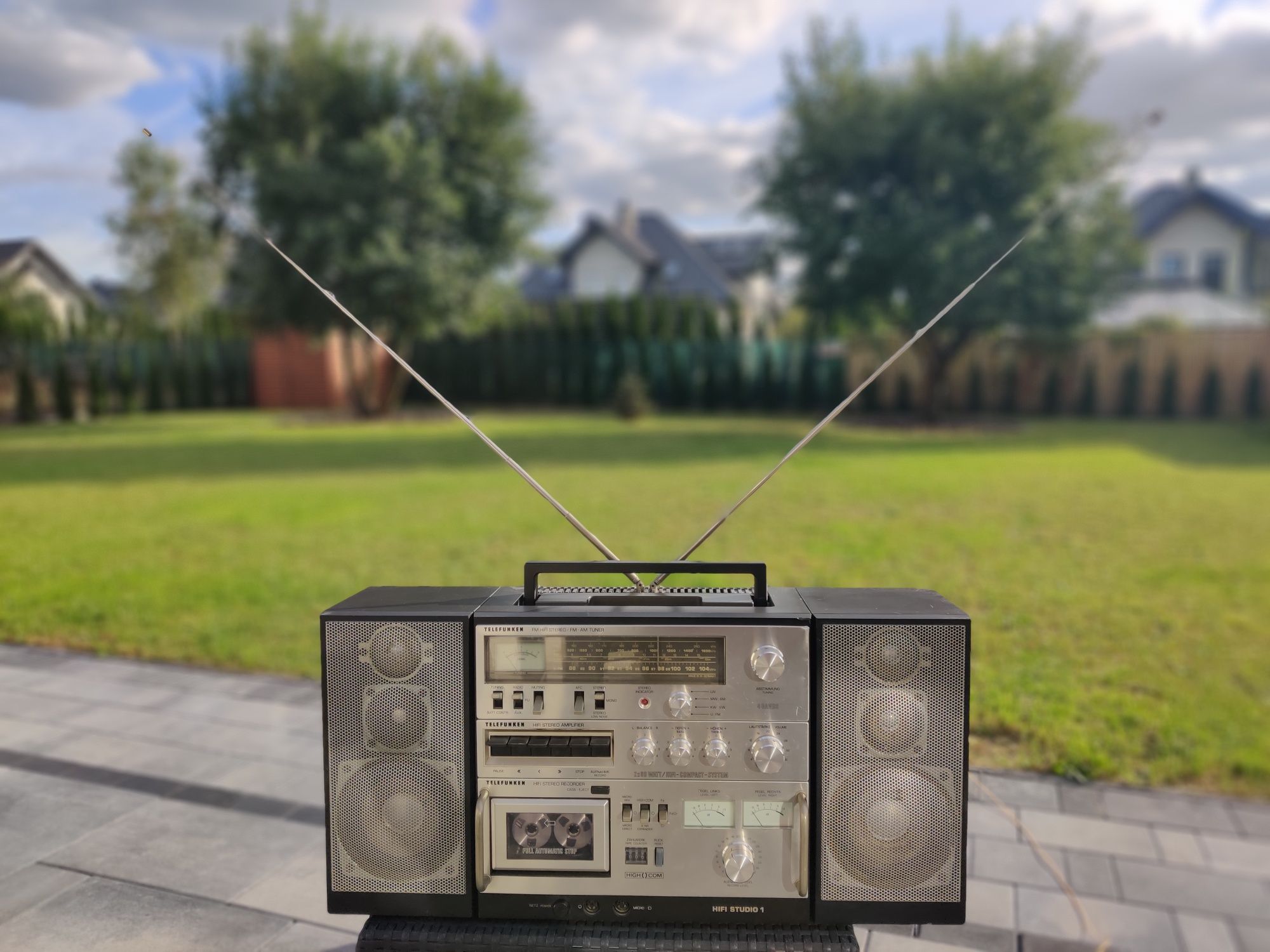 Telefunken studio 1 boombox radiomagn Zamianaetofon