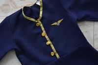 Strój przebranie kostium Stewardessa pilotka dla dziewczynki  110 116