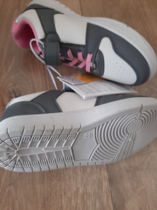 Buty dla dziewczynki nowe przejściowe różowe szare 33
