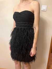 Sukienka gorsetowa czarna XS
