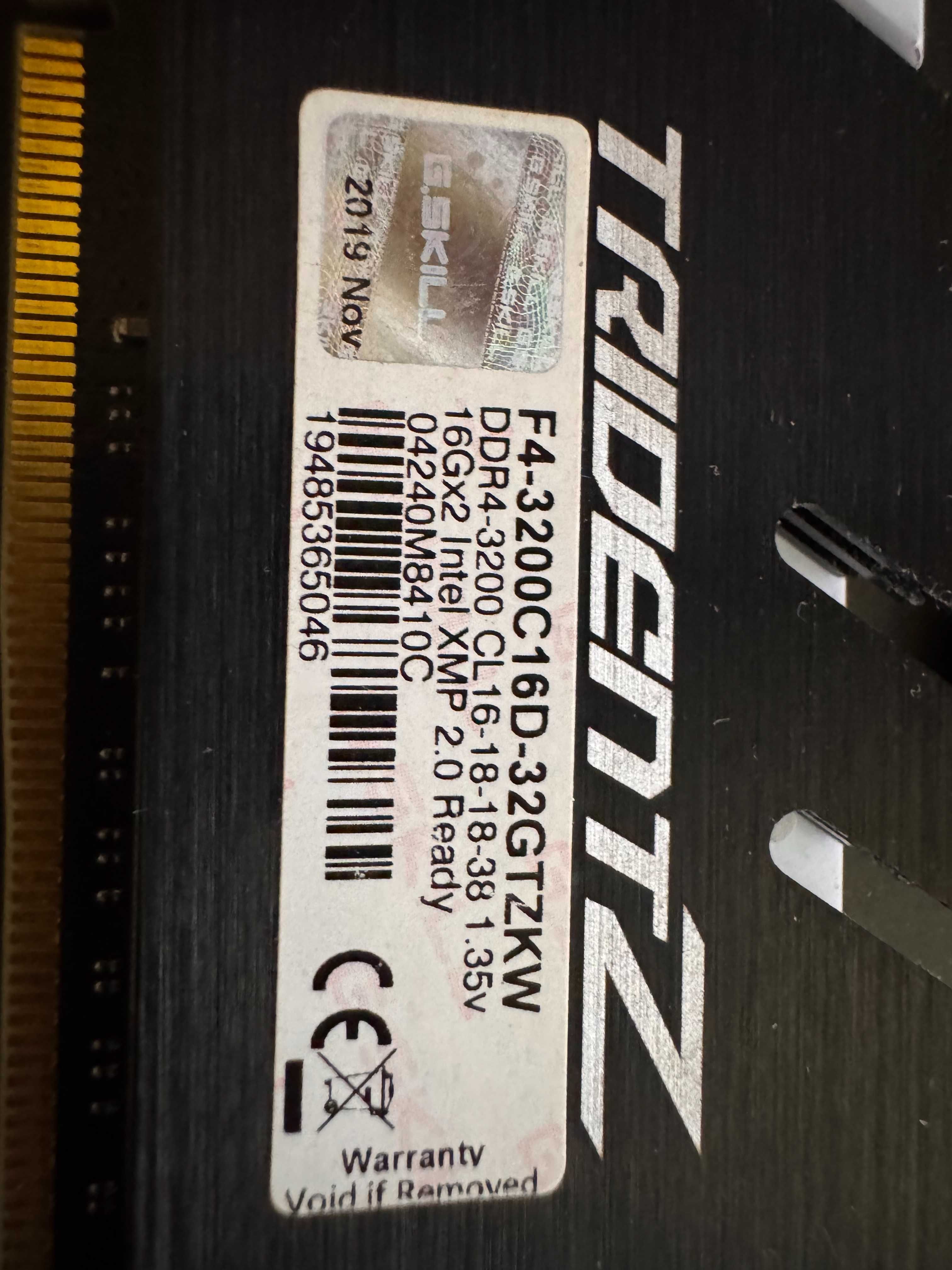 Pamięć RAM 32GB 2x16GB 3200Mhz DDR4 G.Skill TridentZ RGB