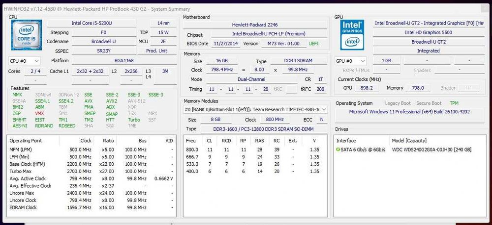 Pc Portátil HP i5 ProBook G430 G2