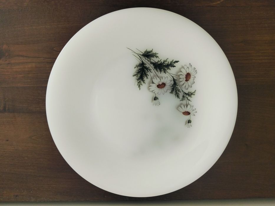 Pratos pirex "Margaridas" Nunca Usados