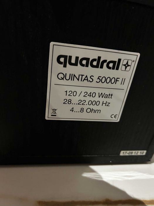 Kino domowe 5.0 Onkyo TX-NR414 + komplet kolumn Quadral Quintas