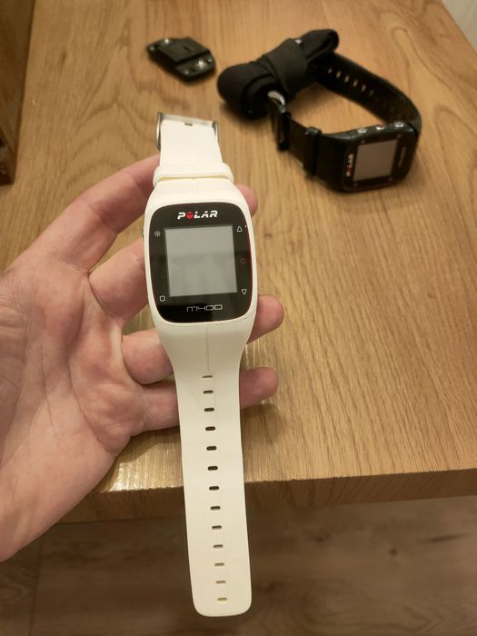 Dwa zegarki Polar M400 + nadajnik H7