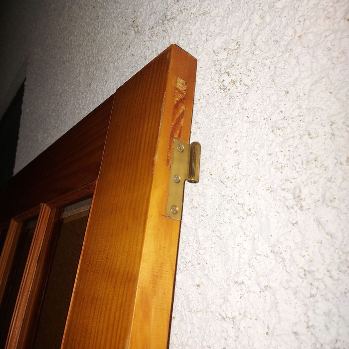 Portas de madeira e vidro