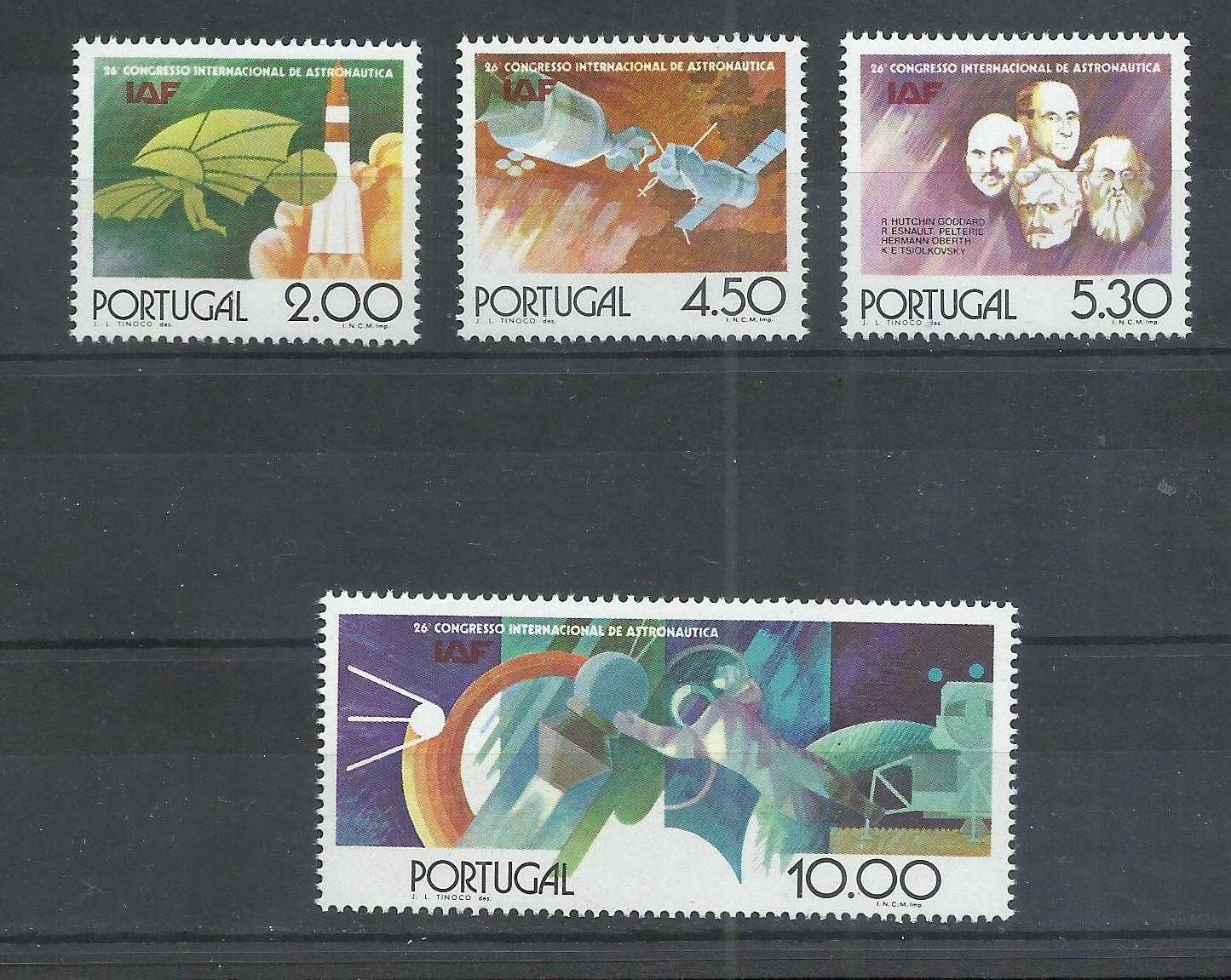 Selos portugueses – Ano completo de 1975, 33 selos como novos