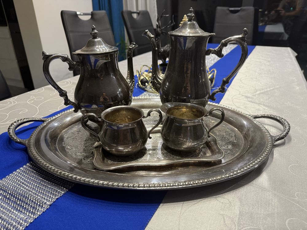 WM Rogers Platerowane Srebro Zestaw do kawy i herbaty