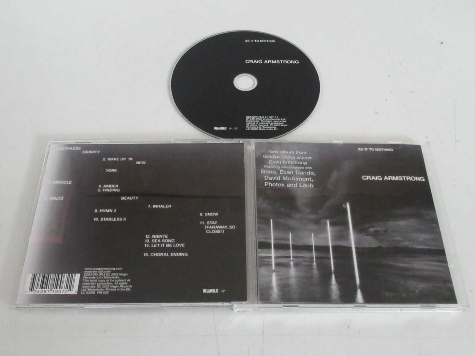 Craig Armstrong – As If To Nothing - CD 2002