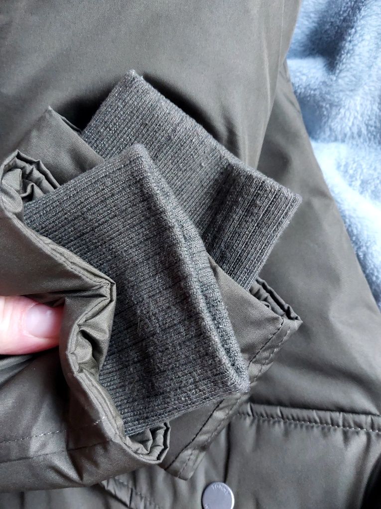 Kurtka puchowa tommy hilfiger khaki