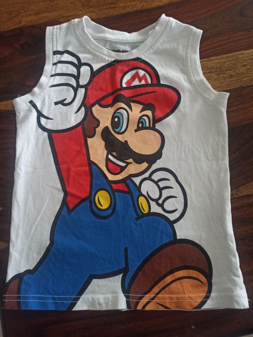 Bluzeczka bluzka t-shirt 110 Mario