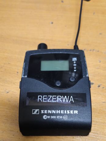 System odsłuchu osobistego IEM Sennheiser G3 EW 300 pasmo A - zestaw.
