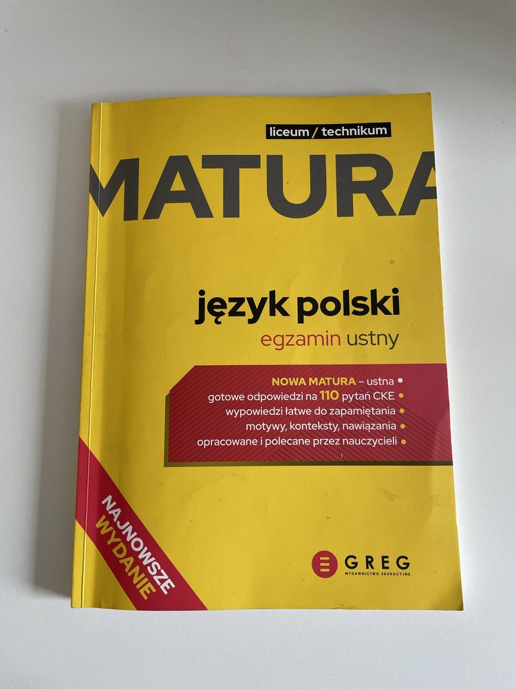 greg matura język polski ustny