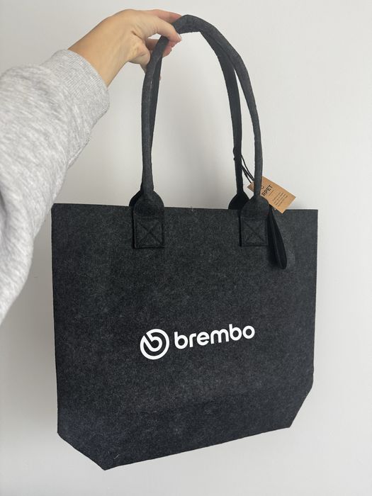 Nowa duza płócienna torba shopper BREMBO