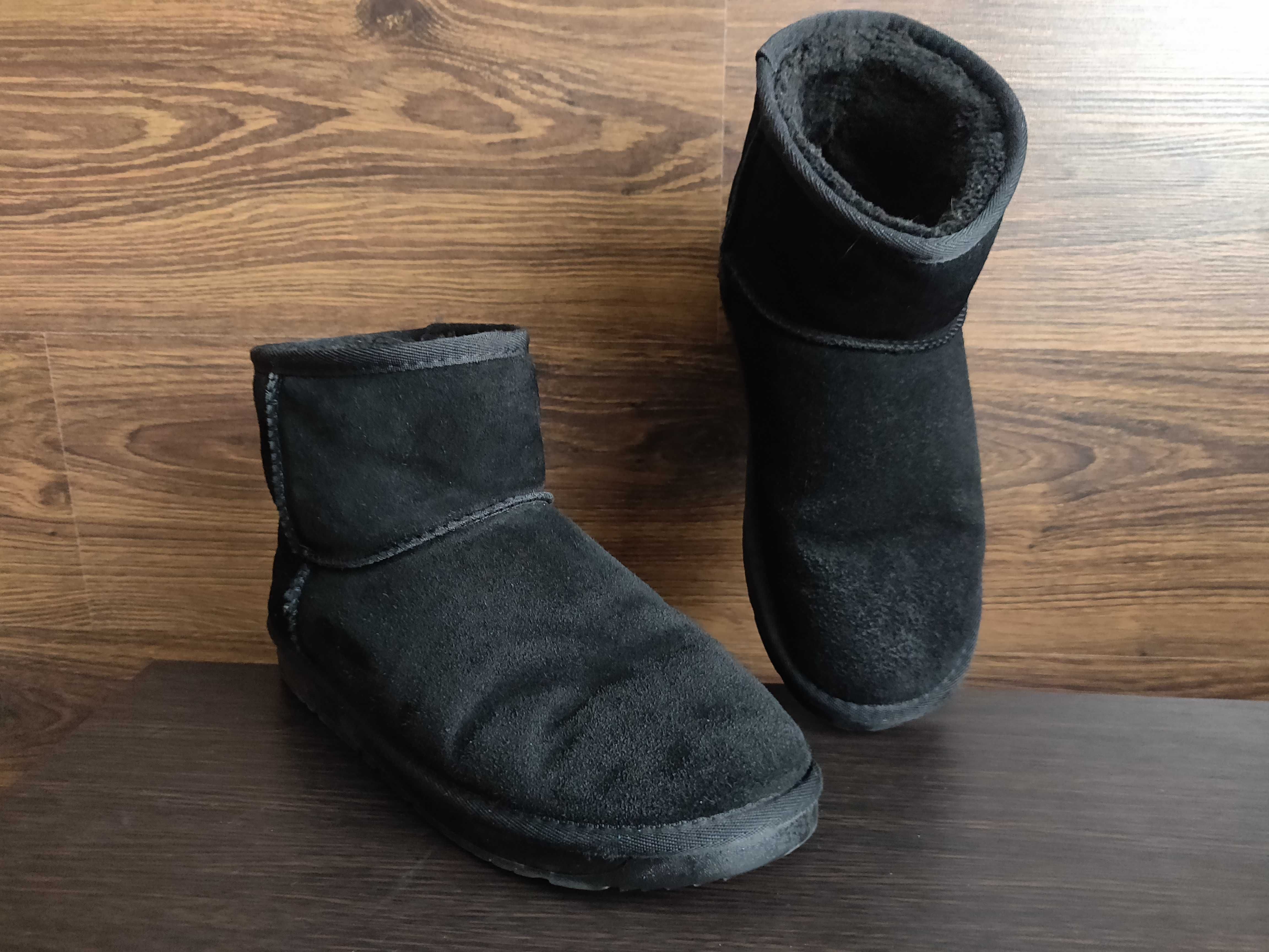 Угги женские It is fashion замшевые р.41/ 26 см. черного цвета