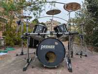 Bateria Acústica Premier com Rack Gibraltar Completa